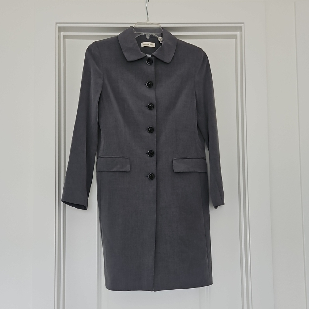 NWOT Amanda Smith Gray Women's Coat